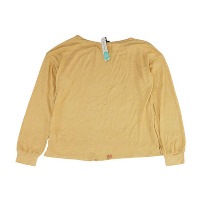 Yellow Crewneck Knit Top
