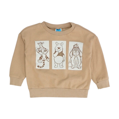 Tan Graphic Sweatshirt Pullover