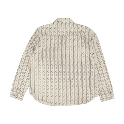 Cream Graphic Button Down