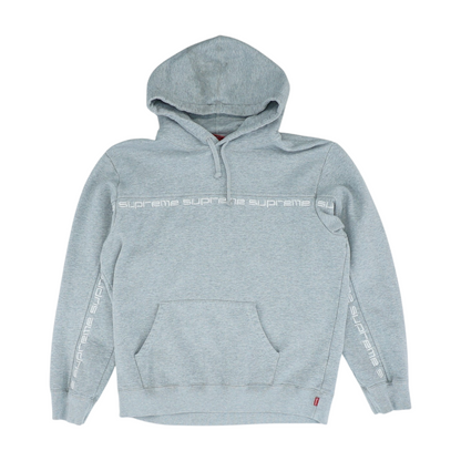 Gray Solid Hoodie Pullover