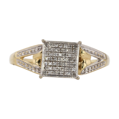 10K Two-Tone Gold Diamond Engagement Ring
