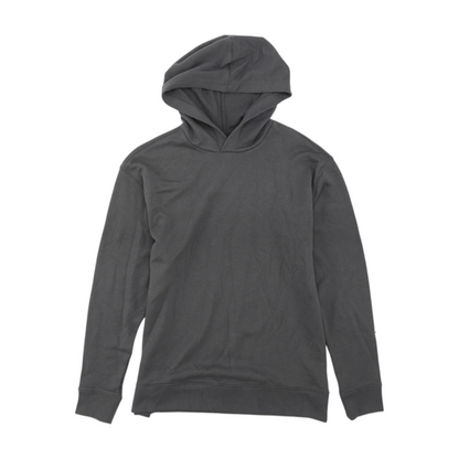 Gray Solid Hoodie Pullover