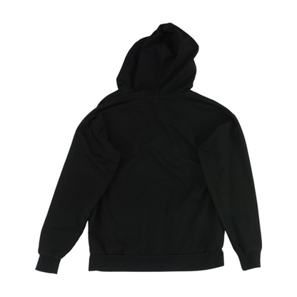Black Solid Hoodie Pullover