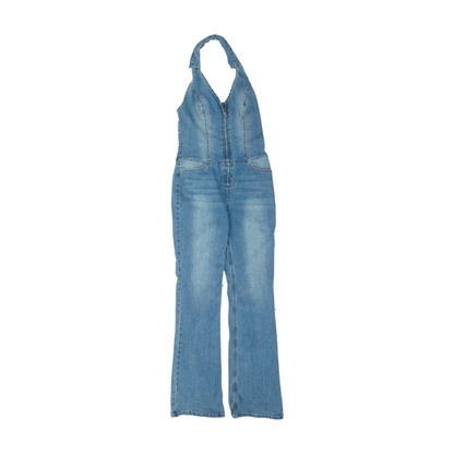 Blue Bootcut Overalls