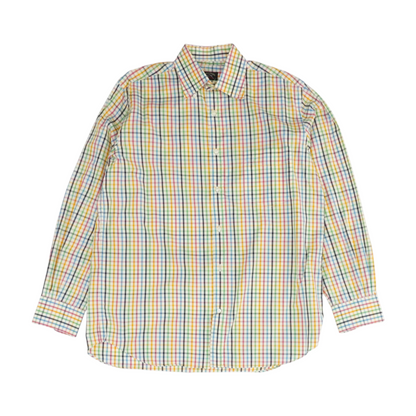 Multi Check Long Sleeve Button Down