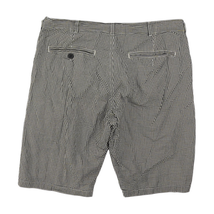 Black Check Chino Shorts
