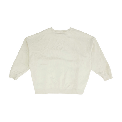 Beige Solid Sweatshirt Pullover