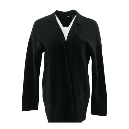 Black Solid Cardigan Sweater