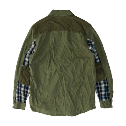 Green Button Down