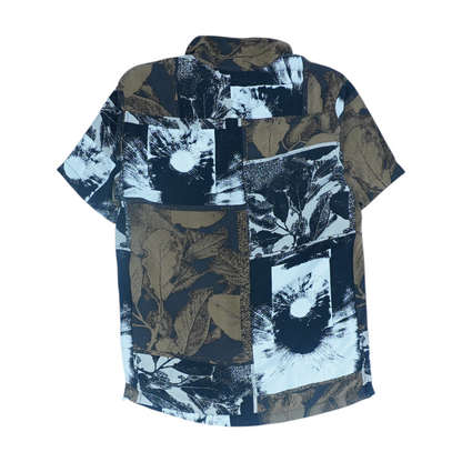 Multi Print Short Sleeve Button Down