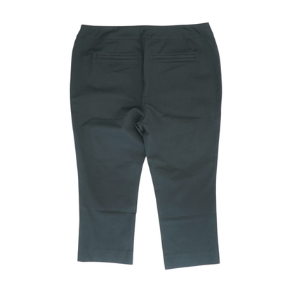 Black Plus Solid Chino Capris