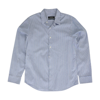 Blue Striped Long Sleeve Button Down
