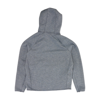 Blue Solid Hoodie Pullover