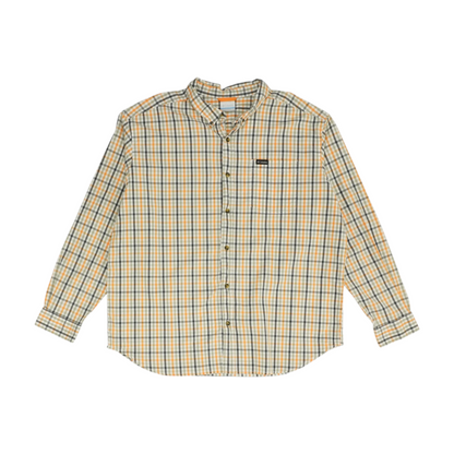 White Check Long Sleeve Button Down