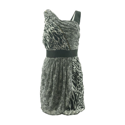 Black Animal Print Mini Dress