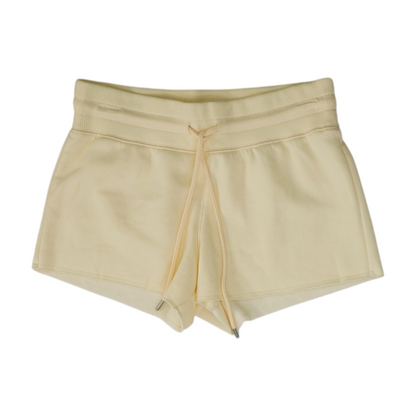 Beige Solid Active Shorts