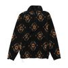 Black Print 1/4 Zip Pullover