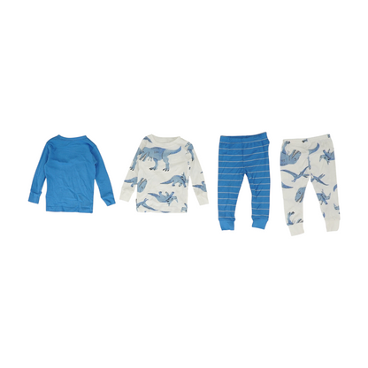 Blue Graphic Pajama Set