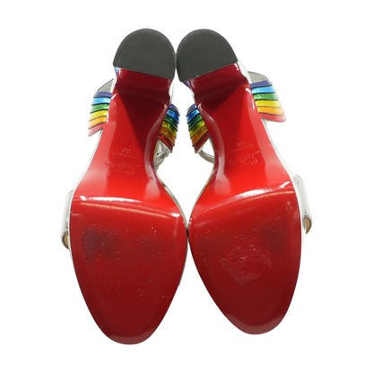 Metallic Silver Arkendisc Alta 130 Platform Sandals