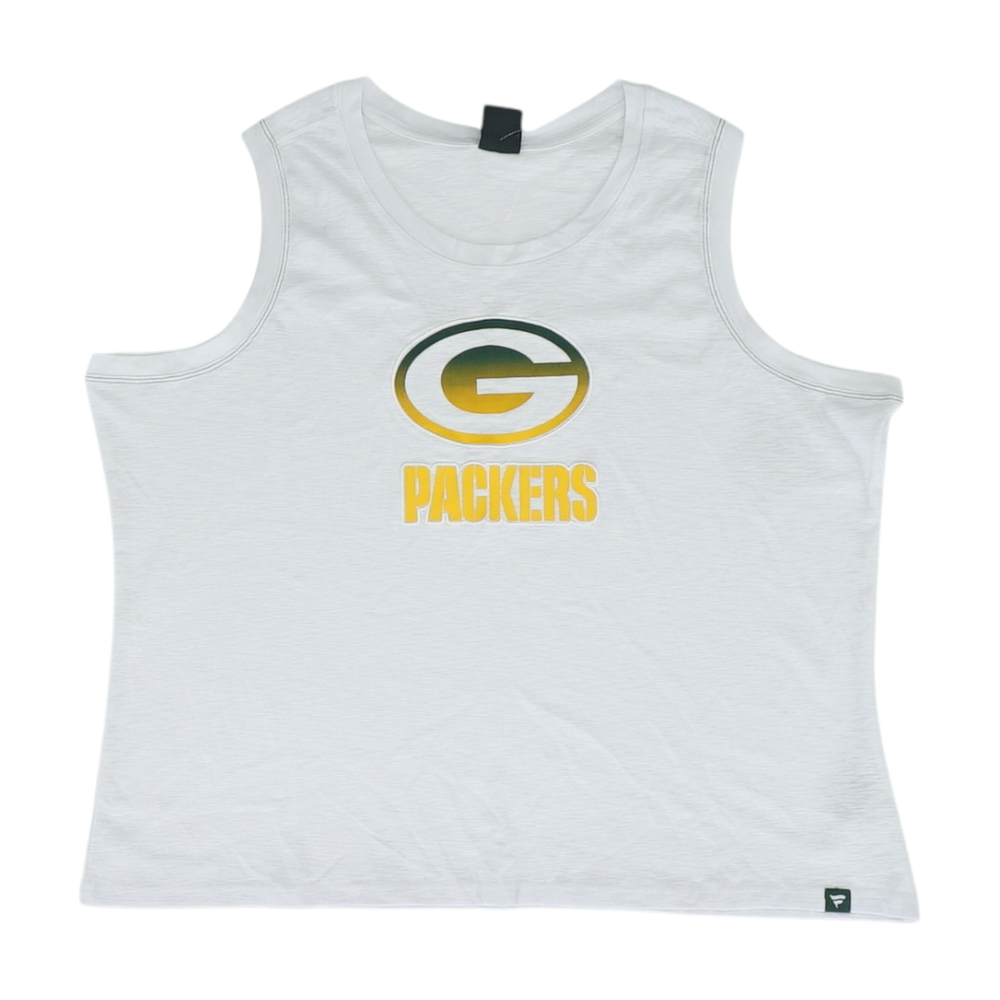 White Plus Size Green Bay Packers Blouse