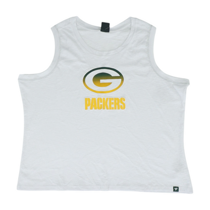 White Plus Size Green Bay Packers Blouse