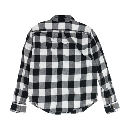 Vintage Black Plaid Flannel Button Down