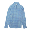 Blue Plaid Long Sleeve Button Down