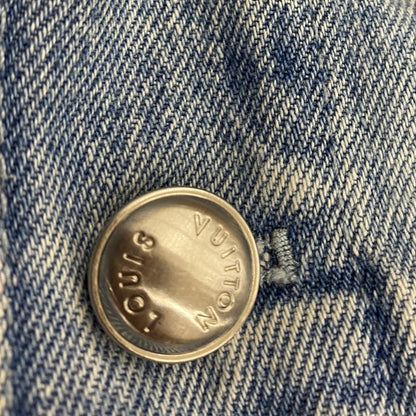 Blue The Monogram Destroy Denim Trucker Jacket