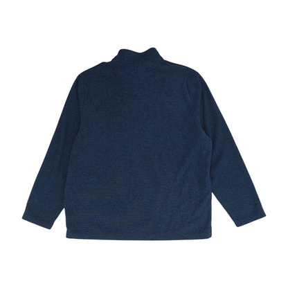 Navy Striped 1/4 Zip Pullover