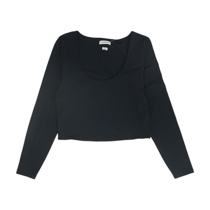 Black Cropped Blouse