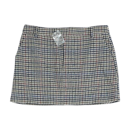 Multi Houndstooth Mini Skirt