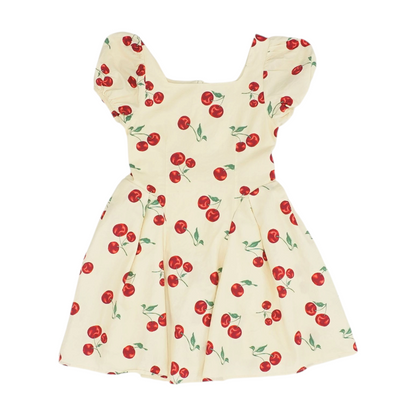 Beige Print Dress