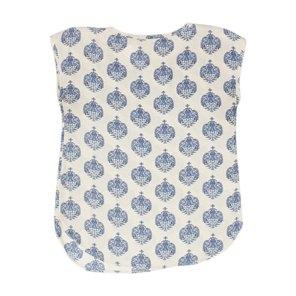 Beige Petite Print Blouse