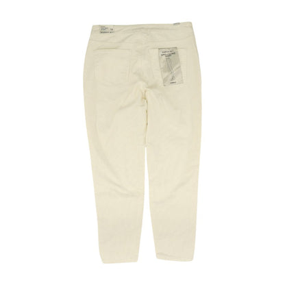 White Solid Chino Pants
