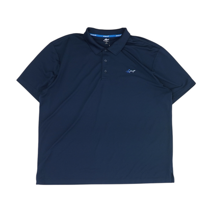 Navy Solid Short Sleeve Polo