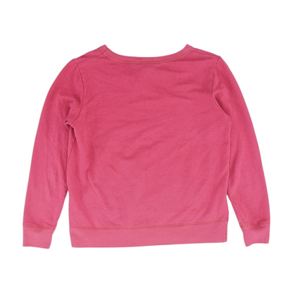 Magenta Solid Sweatshirt Pullover