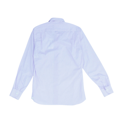 White Polka Dot Long Sleeve Button Down