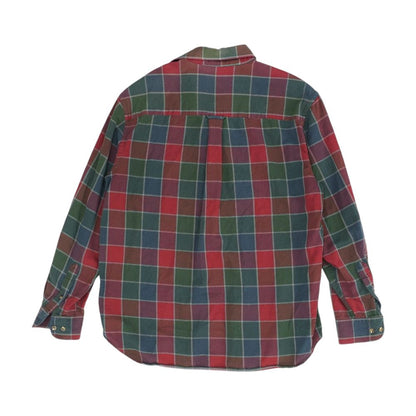 Red Plaid Flannel Button Down