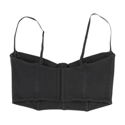Charcoal Cropped Blouse