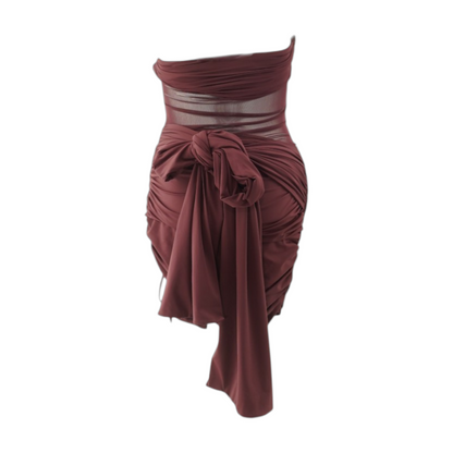 Maroon Mini Dress