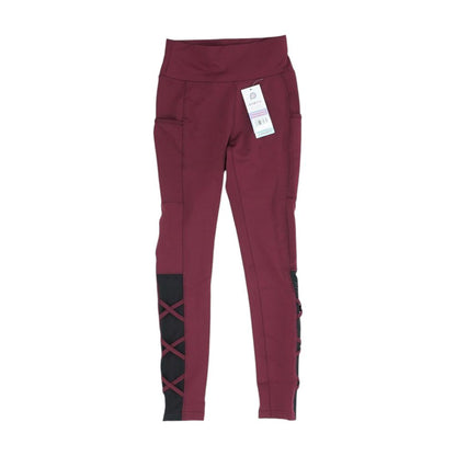 Maroon Active Leggings