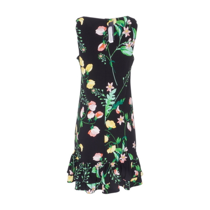 Black Floral Midi Dress