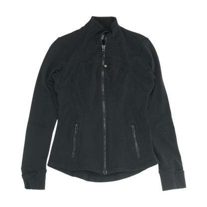 Black Solid Active Jacket