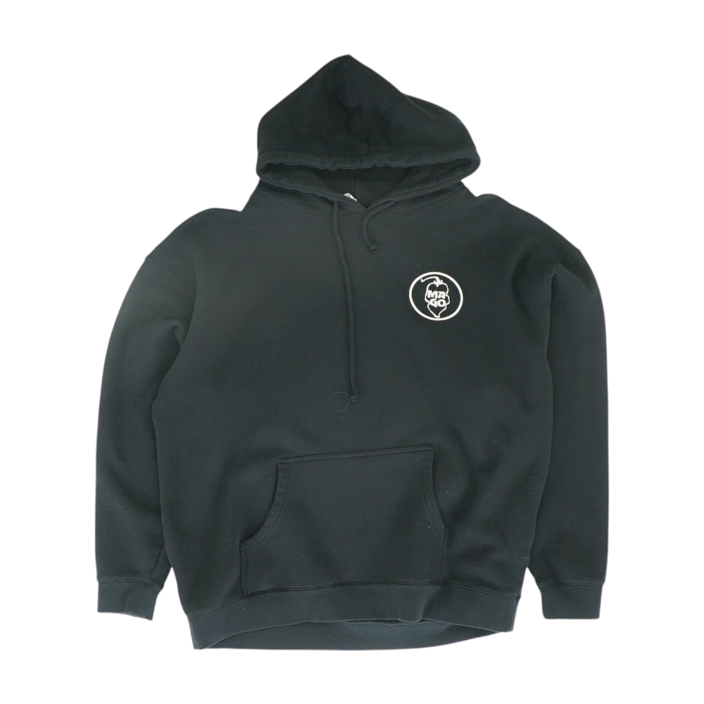 Black Solid Hoodie Pullover