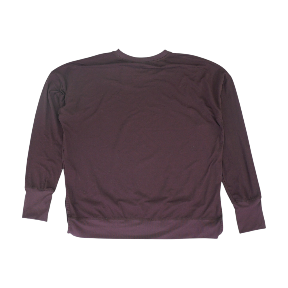 Burgundy Solid Sweatshirt Pullover
