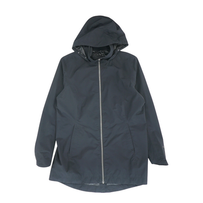 Black Solid Rain Jacket