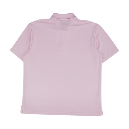 Pink Solid Short Sleeve Polo