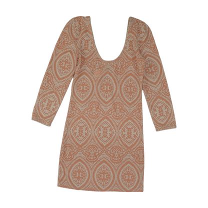 Peach Graphic Blouse