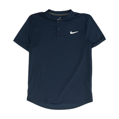 Nike Navy Solid Henley T-Shirt – Image 1