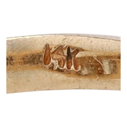 14K Yellow Gold Sapphire Band Ring